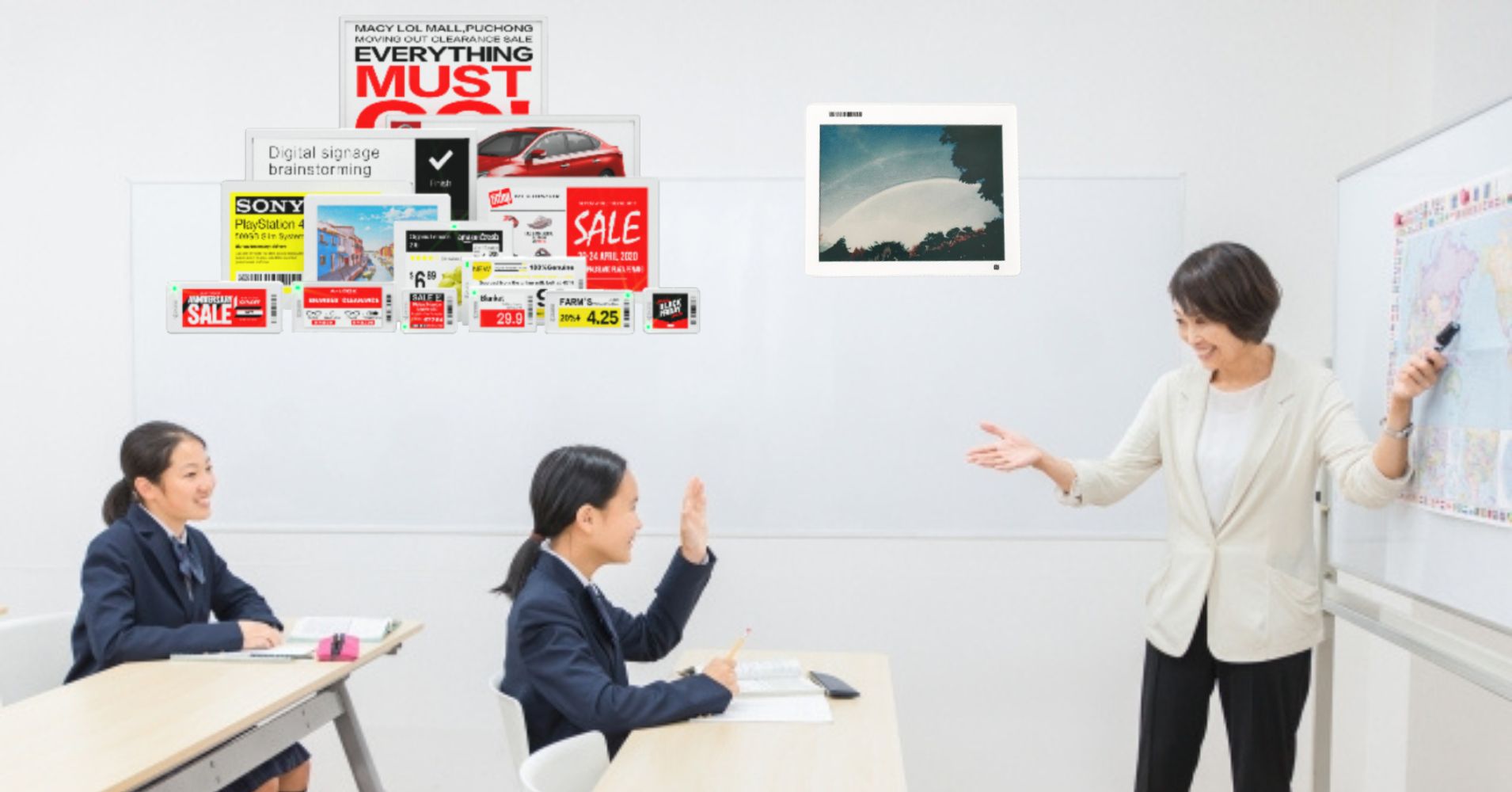デジタルサイネージ 学習塾、予備校 | ヤマトサイネージ デジタルサイネージ 学習塾、予備校