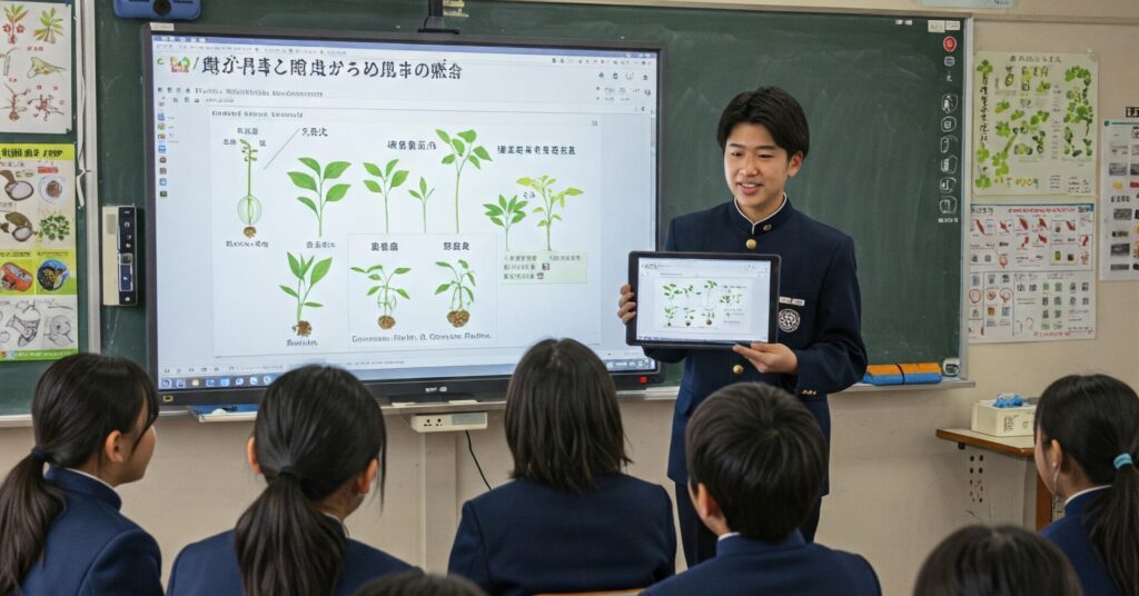 小学校の理科の授業で電子黒板を使う | ヤマトサイネージ 小学校の理科の授業で電子黒板を使う