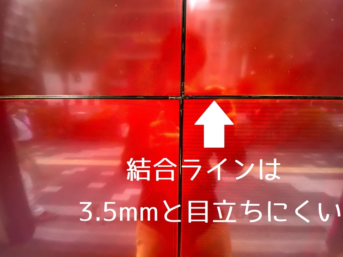 マルチディスプレイのベゼル