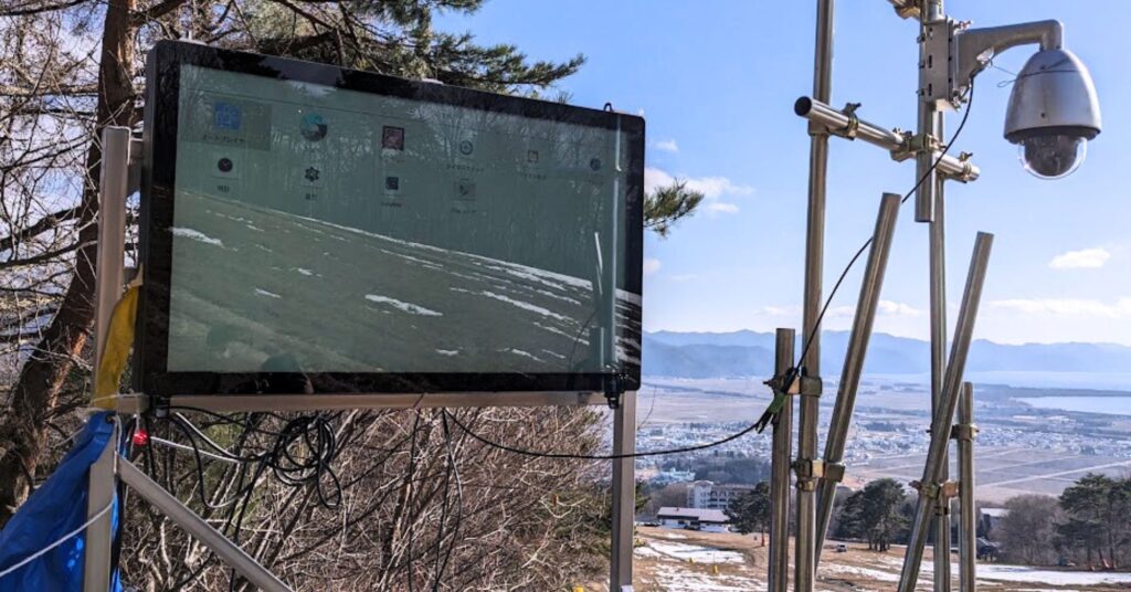 猪苗代スキー場のデジタルサイネージ