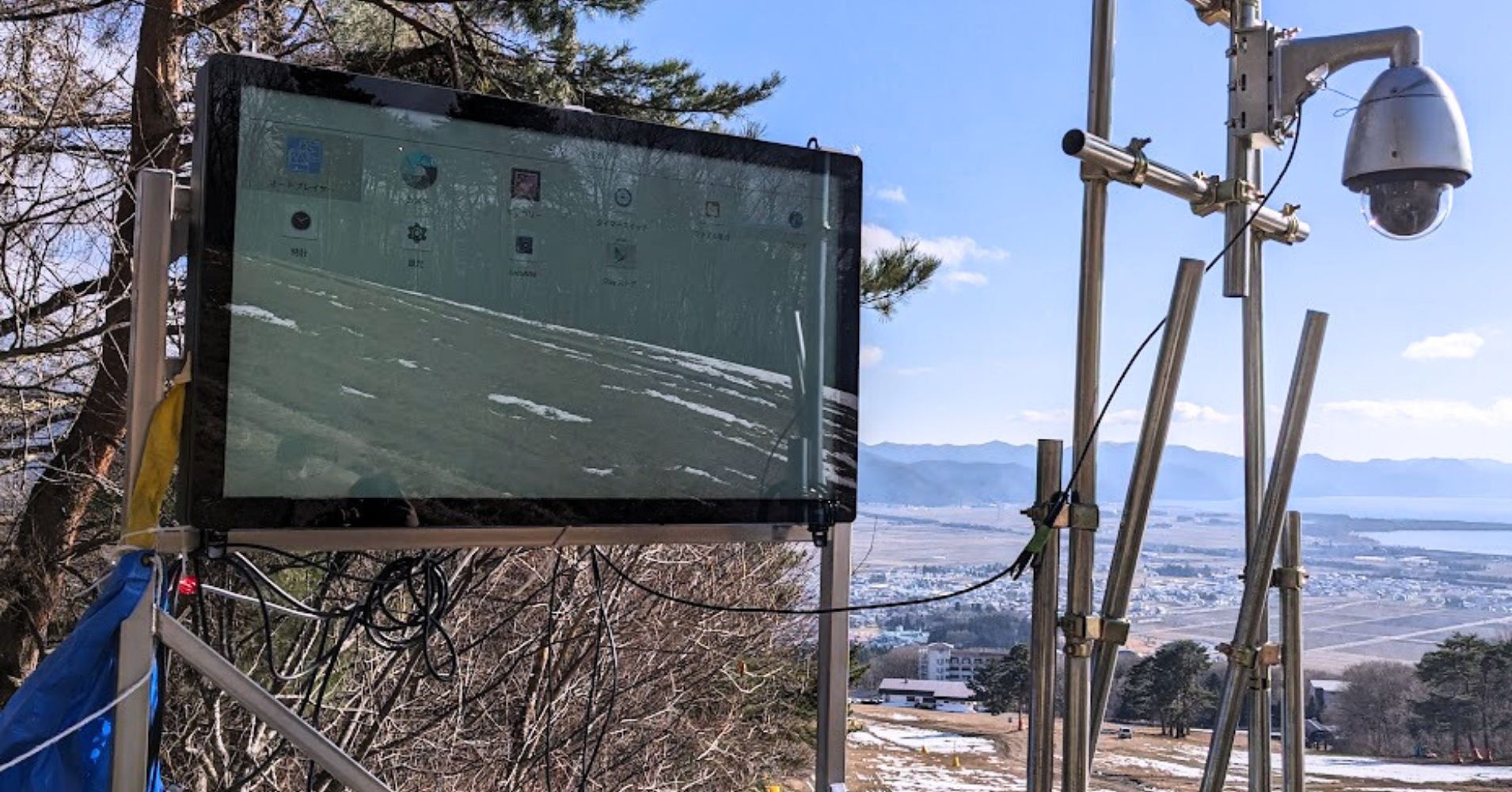 猪苗代スキー場のデジタルサイネージ