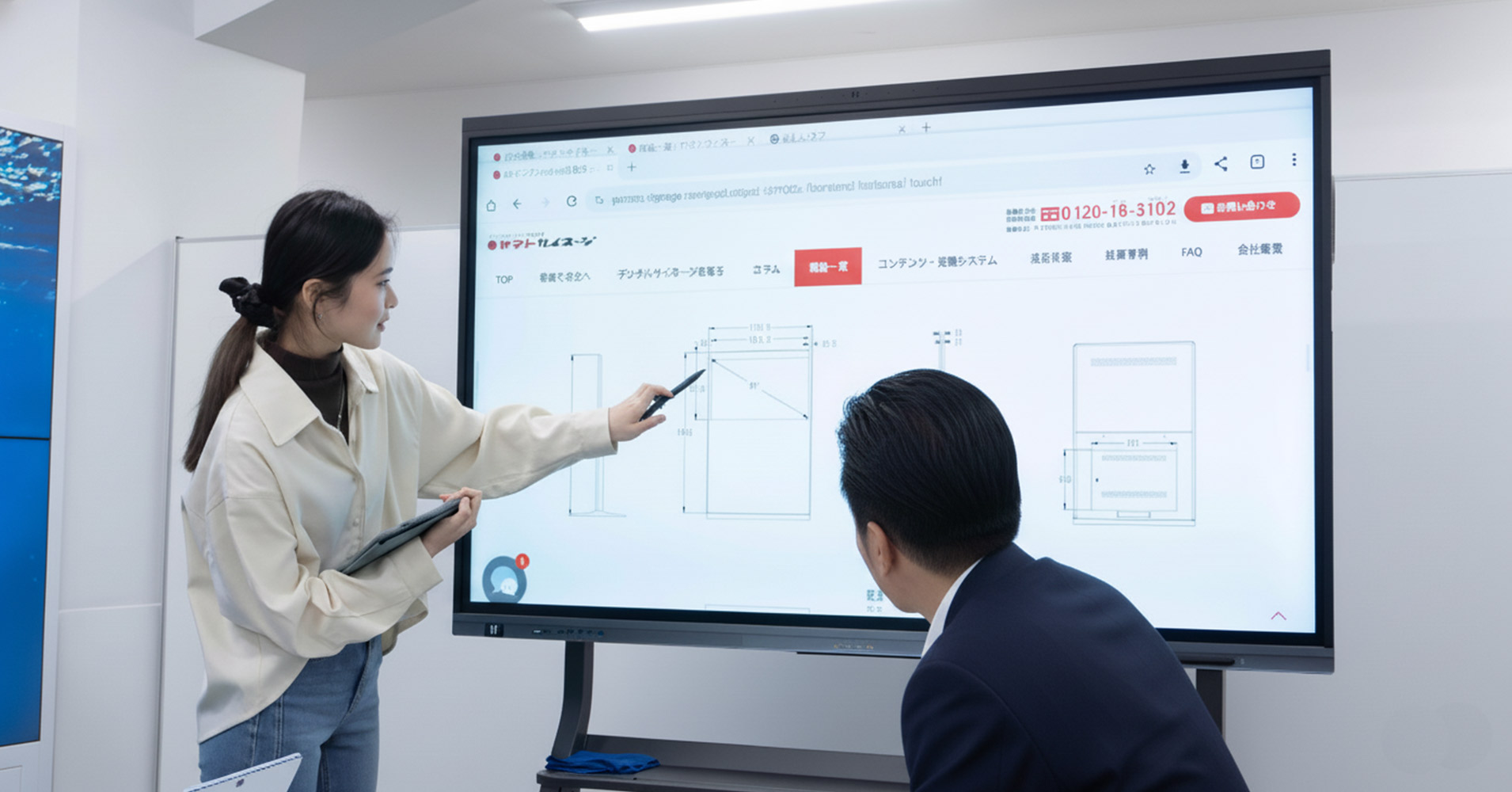 電子黒板 | ヤマトサイネージ 電子黒板