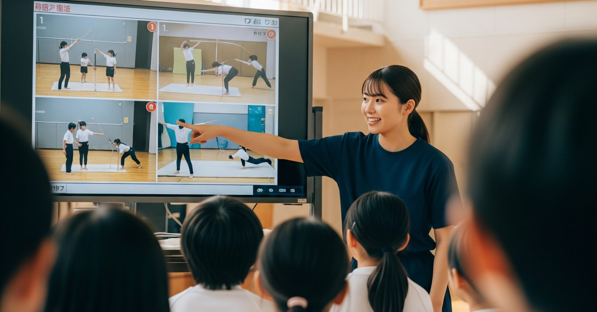 電子黒板で体育の授業が変わる！安全で効果的な小学校体育のICT活用術