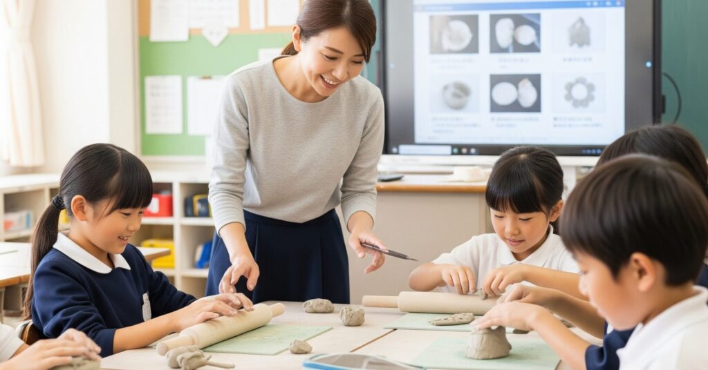 電子黒板で図画工作の授業がもっと自由に！創造性を引き出す小学校のICT活用術